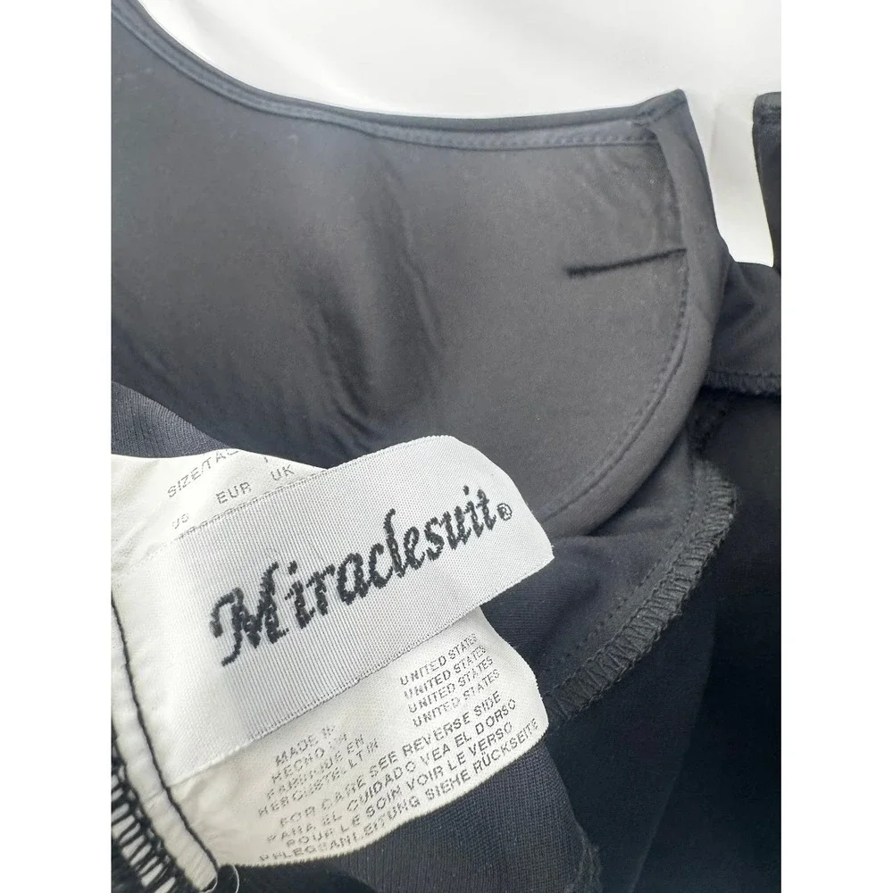 Miraclesuit Escape Black Underwire Slimming One Piece Swimsuit 451266 Womens 16